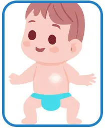 幼儿胸部白斑康复案例图片